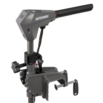 elektromotors uzstādāms uz laivas tranša