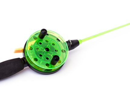 ziemas makšķere ar evas rokturi