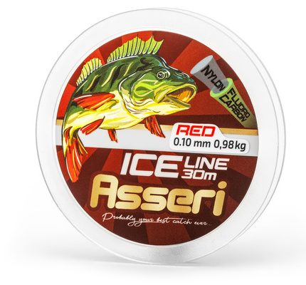 asseri ziemas monofila aukla sarkana krasa zemledus cope