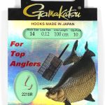 Āķis Ar Pavadiņu Gamakatsu 2210R #10 0.16mm 100cm 10gab