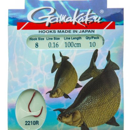 Āķis Ar Pavadiņu Gamakatsu 2210R #12 0.14mm 100cm 10gab