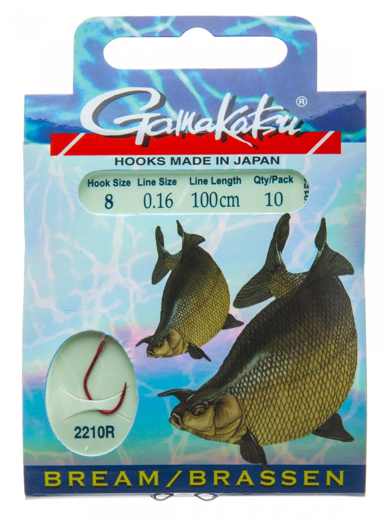 Āķis Ar Pavadiņu Gamakatsu 2210R #12 0.14mm 100cm 10gab