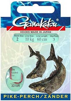 āķis ar pavadu zandartu copei