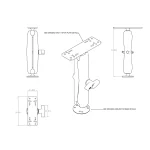RAM Stiprinājuma Komplekts C lode-38mm D63mm Long Arm - Image 4