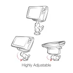 RAM Stiprinājuma Komplekts D lode-57mm D93mm Short Arm - Image 6