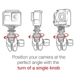 RAM GoPro Stiprinājuma Komplekts Ar Spīli B lode-25mm Short Arm - Image 8