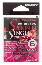 Āķi Decoy S30 Spoonin Single Decoy Spoonin' Single 30 specializēti vienžubura āķi vieglajiem foreļu šūpiņiem, bet ļoti labi derēs arī dropšota tehnikai.